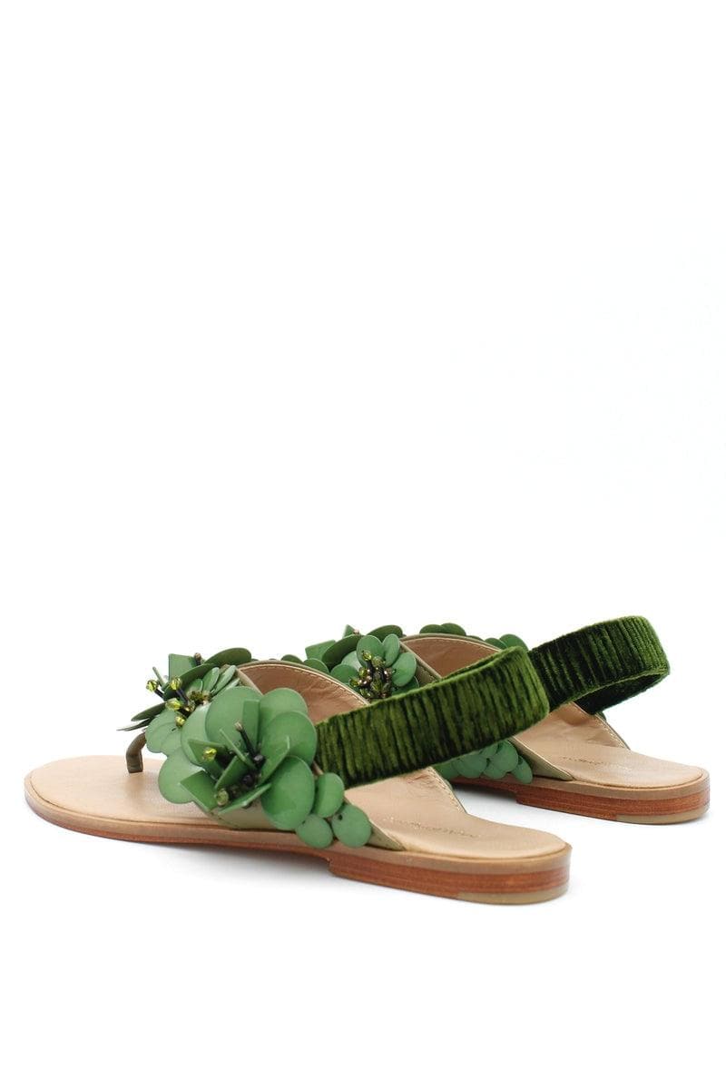 MALIPARMI - Sandalo ad infradito floreale - Vittorio Citro Boutique