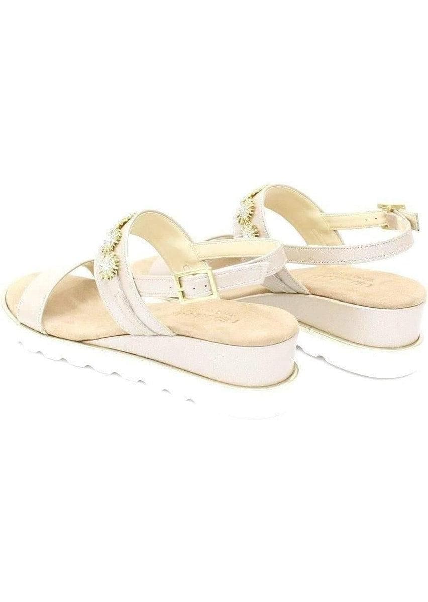 LAVORAZIONE ARTIGIANALE - Sandalo perlato  sole - Vittorio Citro Boutique