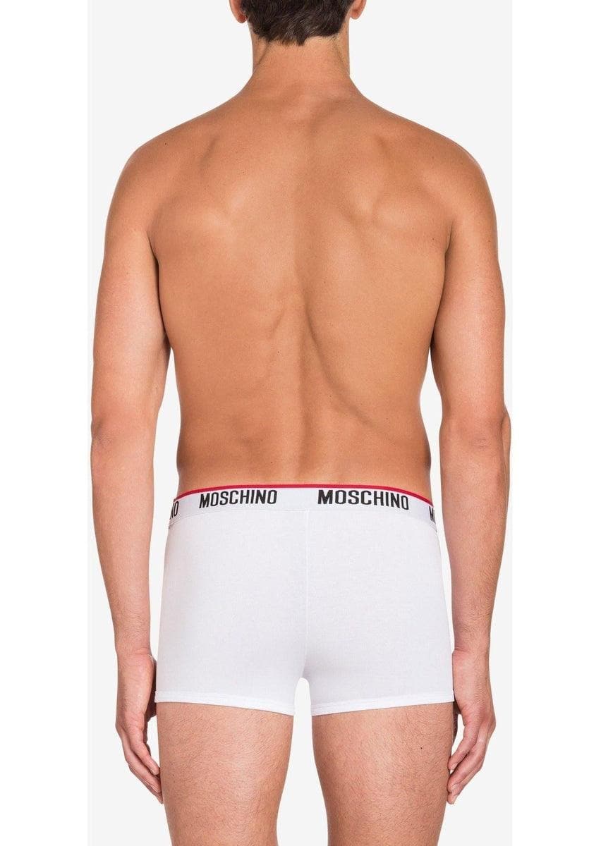 MOSCHINO - Set di 2 boxer in jersey di cotone con logo - Vittorio Citro Boutique