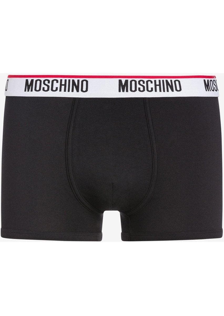 MOSCHINO - Set di 2 boxer in jersey di cotone con logo - Vittorio Citro Boutique