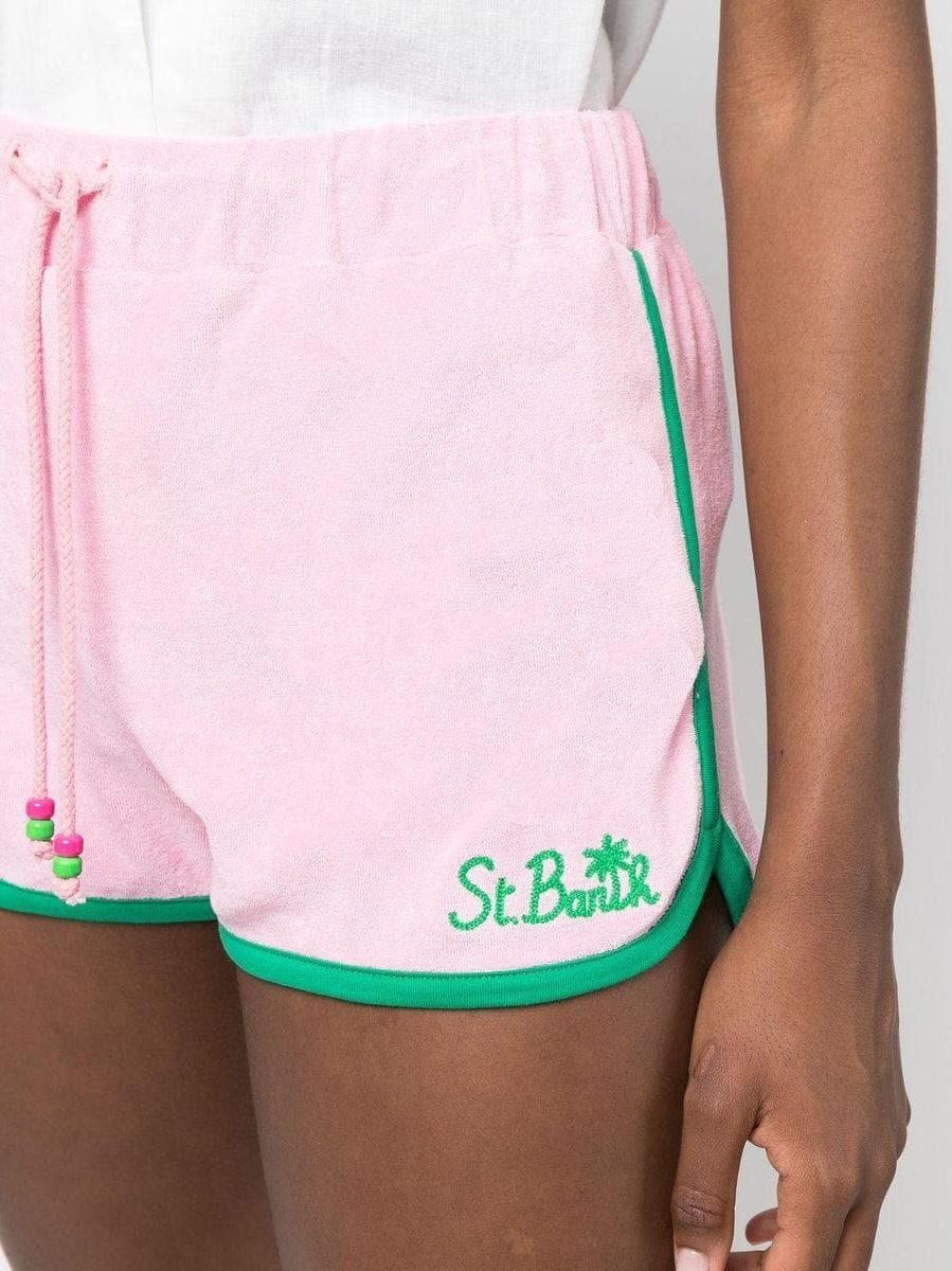 MC2 SAINT BARTH - Shorts in spugna con logo ricamato - Vittorio Citro Boutique