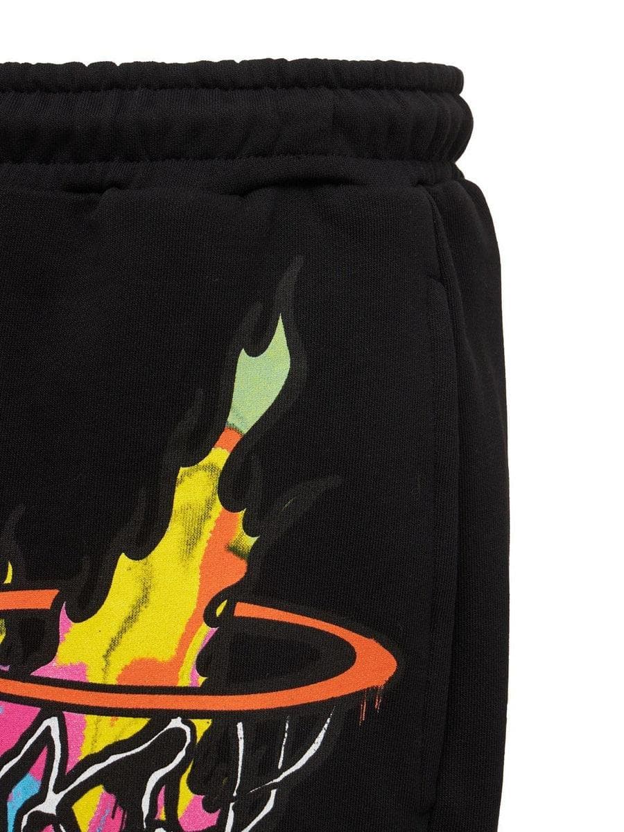 DISCLAIMER - Shorts jump high in cotone con stampa - Vittorio Citro Boutique