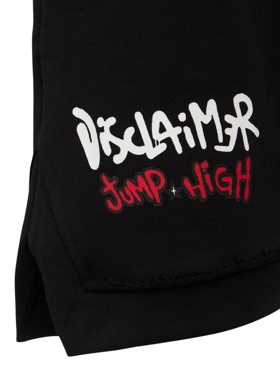 DISCLAIMER - Shorts jump high in cotone con stampa - Vittorio Citro Boutique