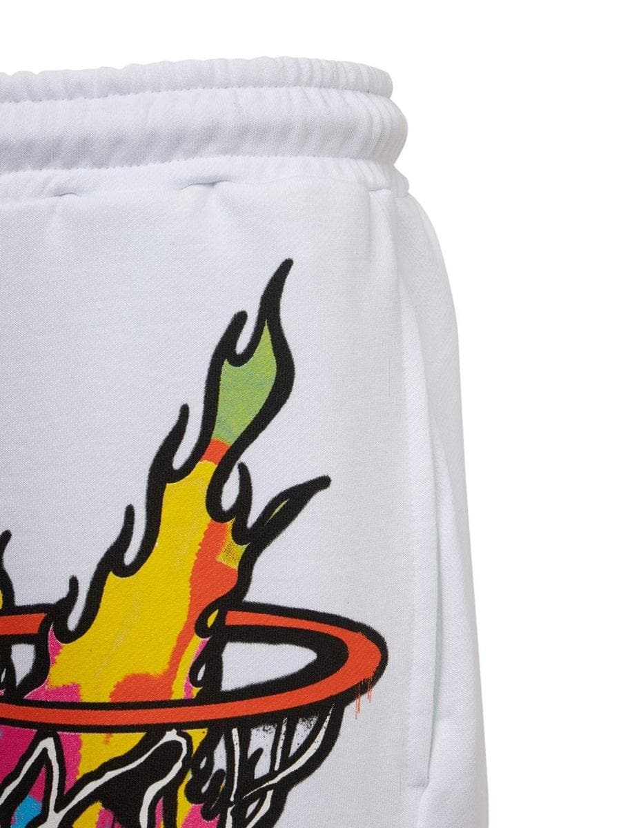 DISCLAIMER - Shorts jump high in cotone con stampa - Vittorio Citro Boutique