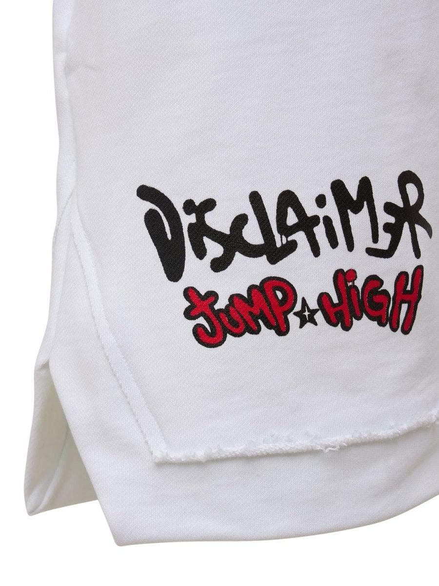 DISCLAIMER - Shorts jump high in cotone con stampa - Vittorio Citro Boutique