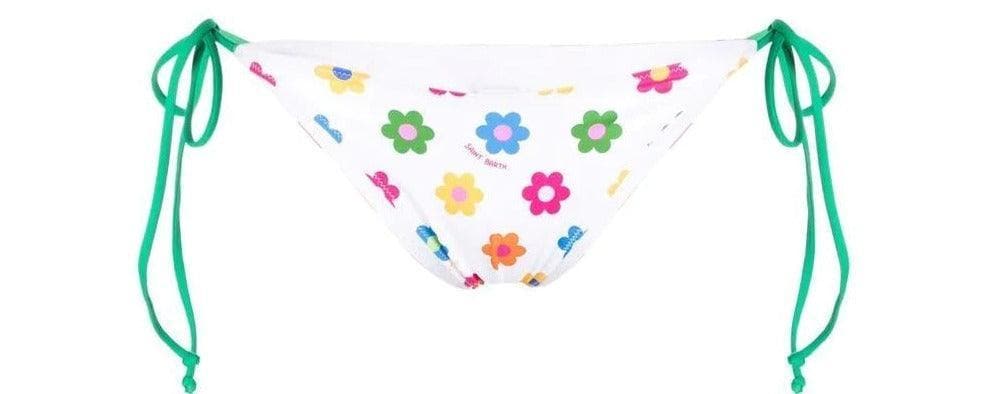 MC2 SAINT BARTH - Slip Marielle Checky a fiori - Vittorio Citro Boutique
