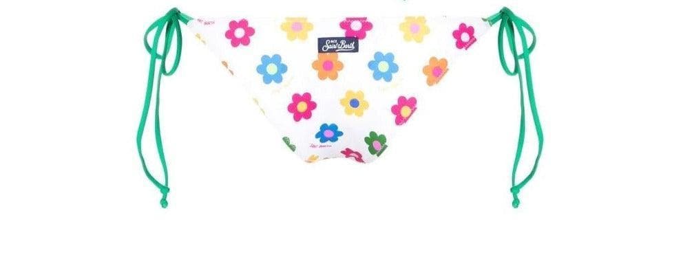 MC2 SAINT BARTH - Slip Marielle Checky a fiori - Vittorio Citro Boutique