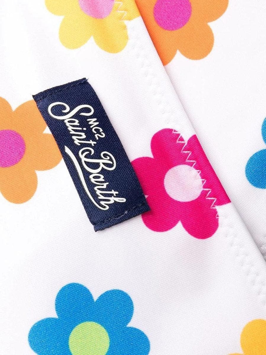 MC2 SAINT BARTH - Slip Marielle Checky a fiori - Vittorio Citro Boutique