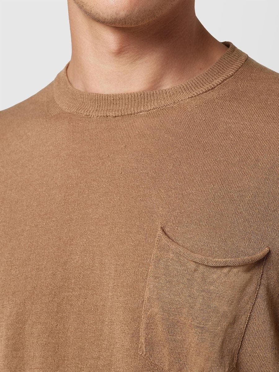 ALPHA STUDIO - T-shirt girocollo in lino e cotone - Vittorio Citro Boutique