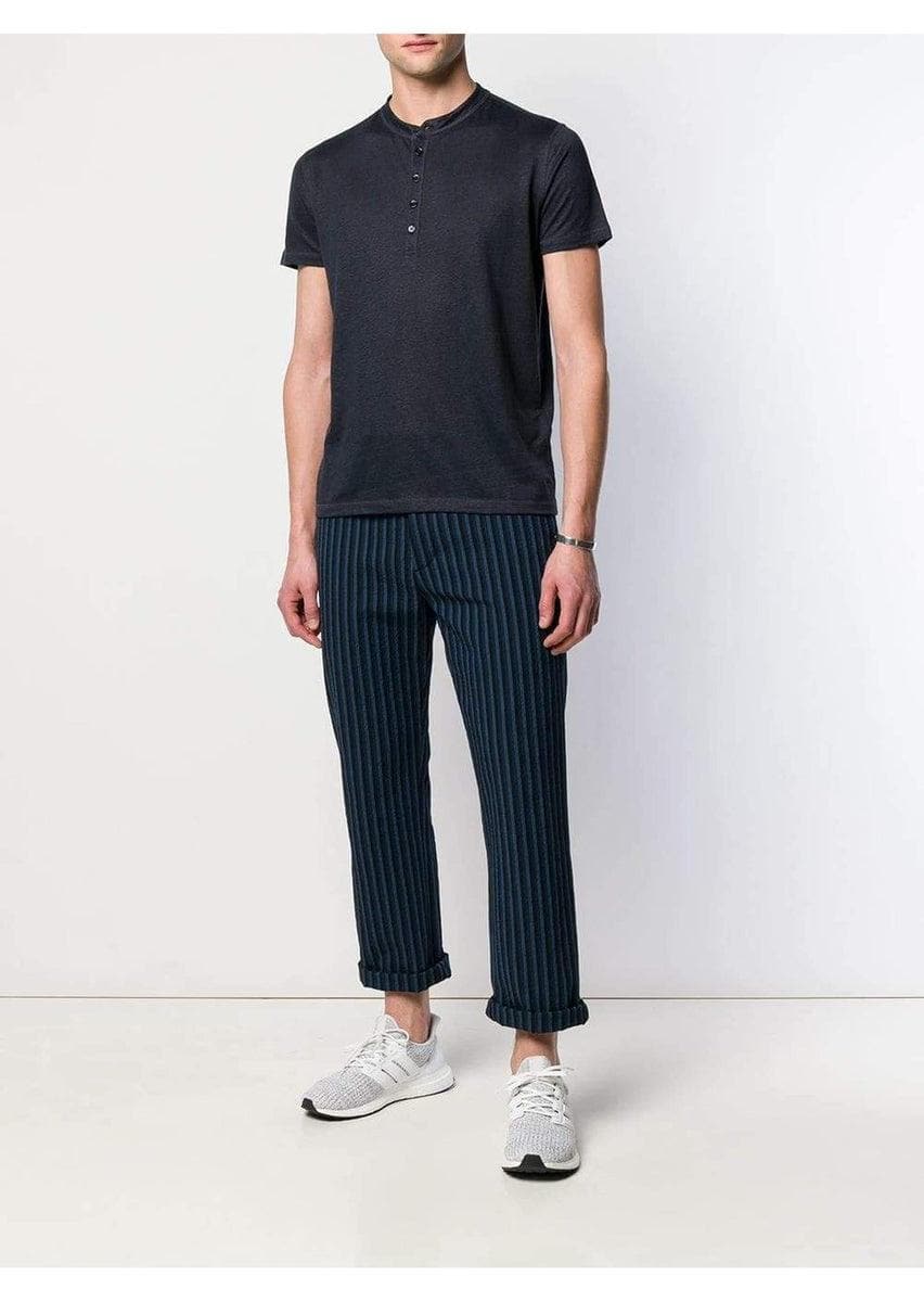 MAJESTIC FILATURES - T-shirt henley - Vittorio Citro Boutique