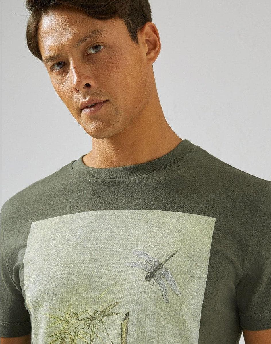 LARDINI - T-shirt in jersey organico verde - Vittorio Citro Boutique