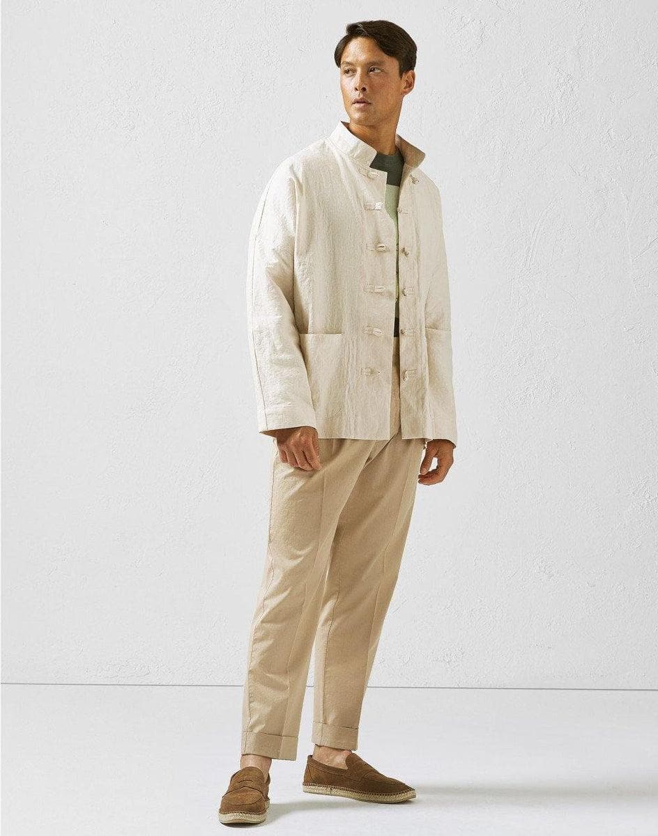 LARDINI - T-shirt in jersey organico verde - Vittorio Citro Boutique