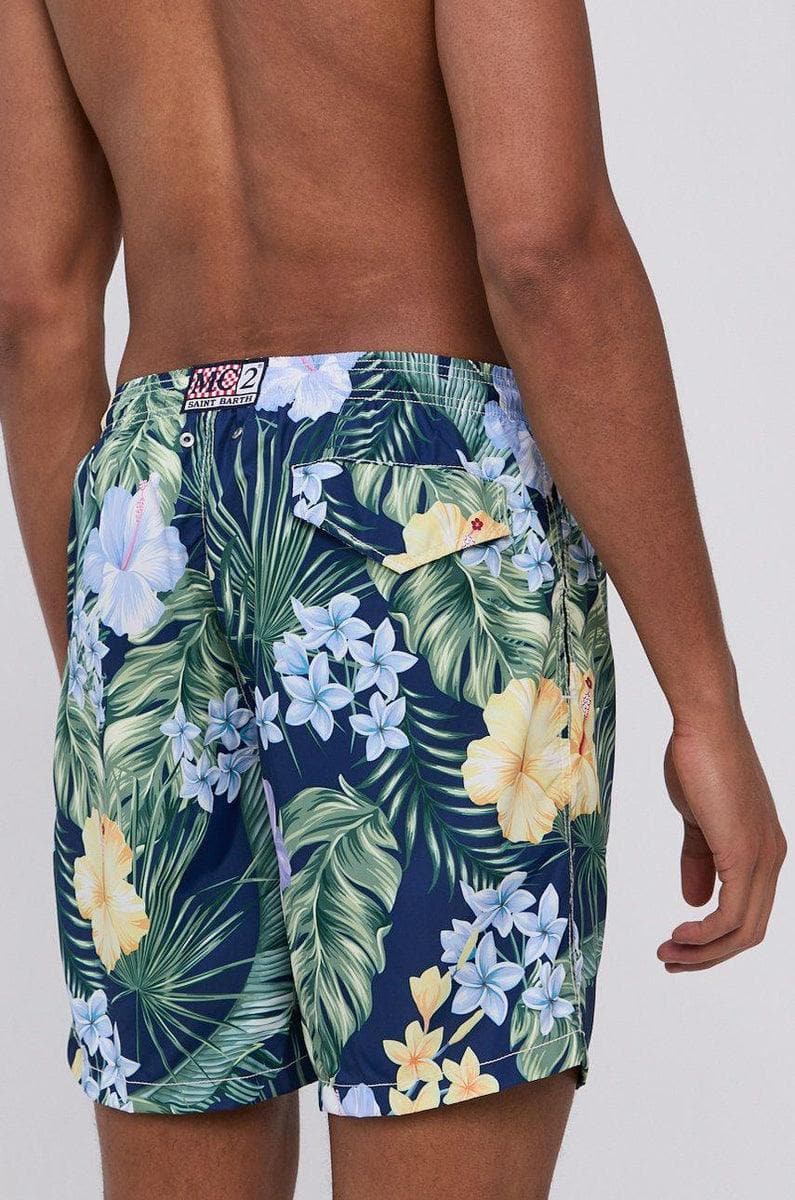 MC2 SAINT BARTH - Tessuto leggero uomo Costume mare stampa tropicale - Vittorio Citro Boutique