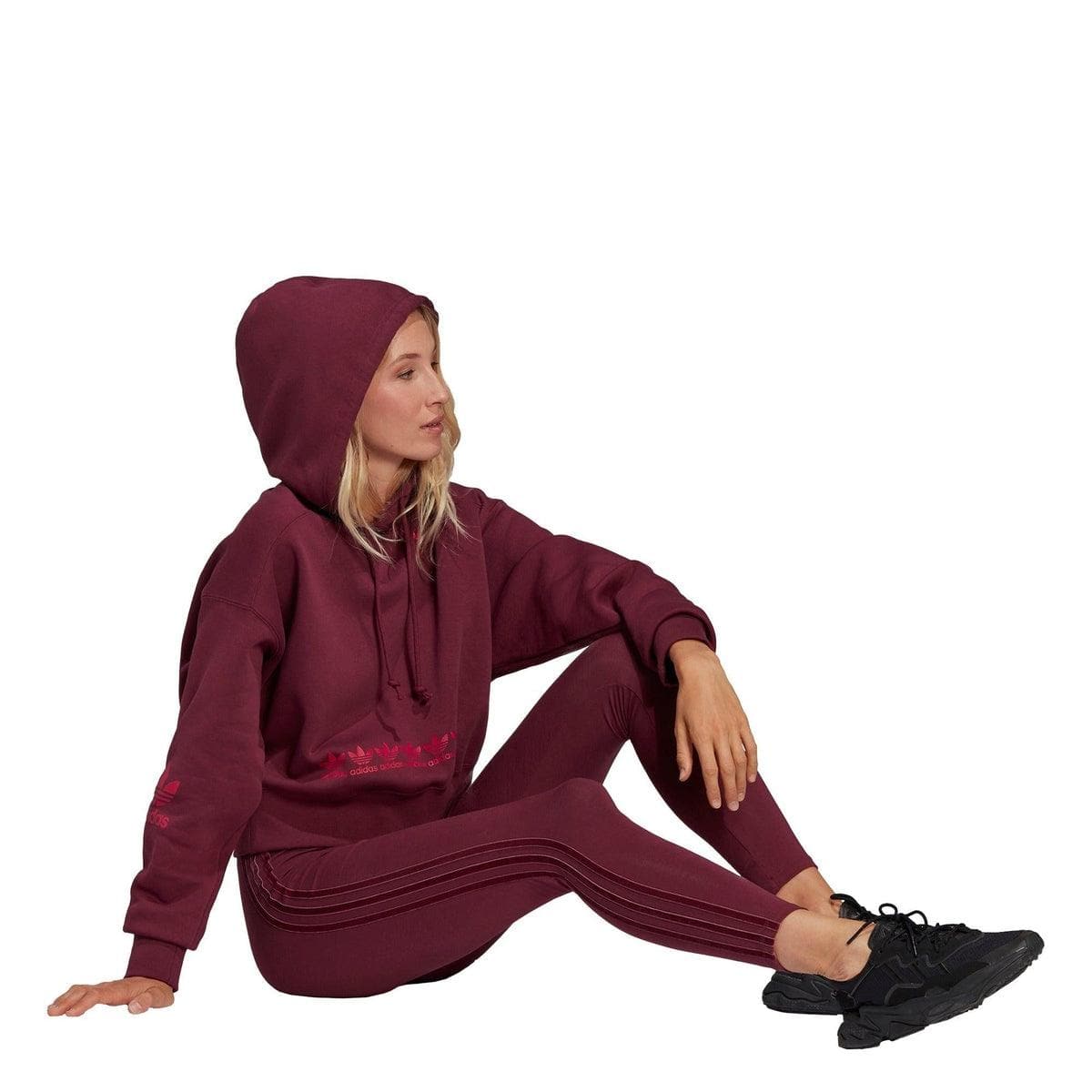 ADIDAS ORIGINALS - Tight with velvet stripes and trefoil rivet - Vittorio Citro Boutique