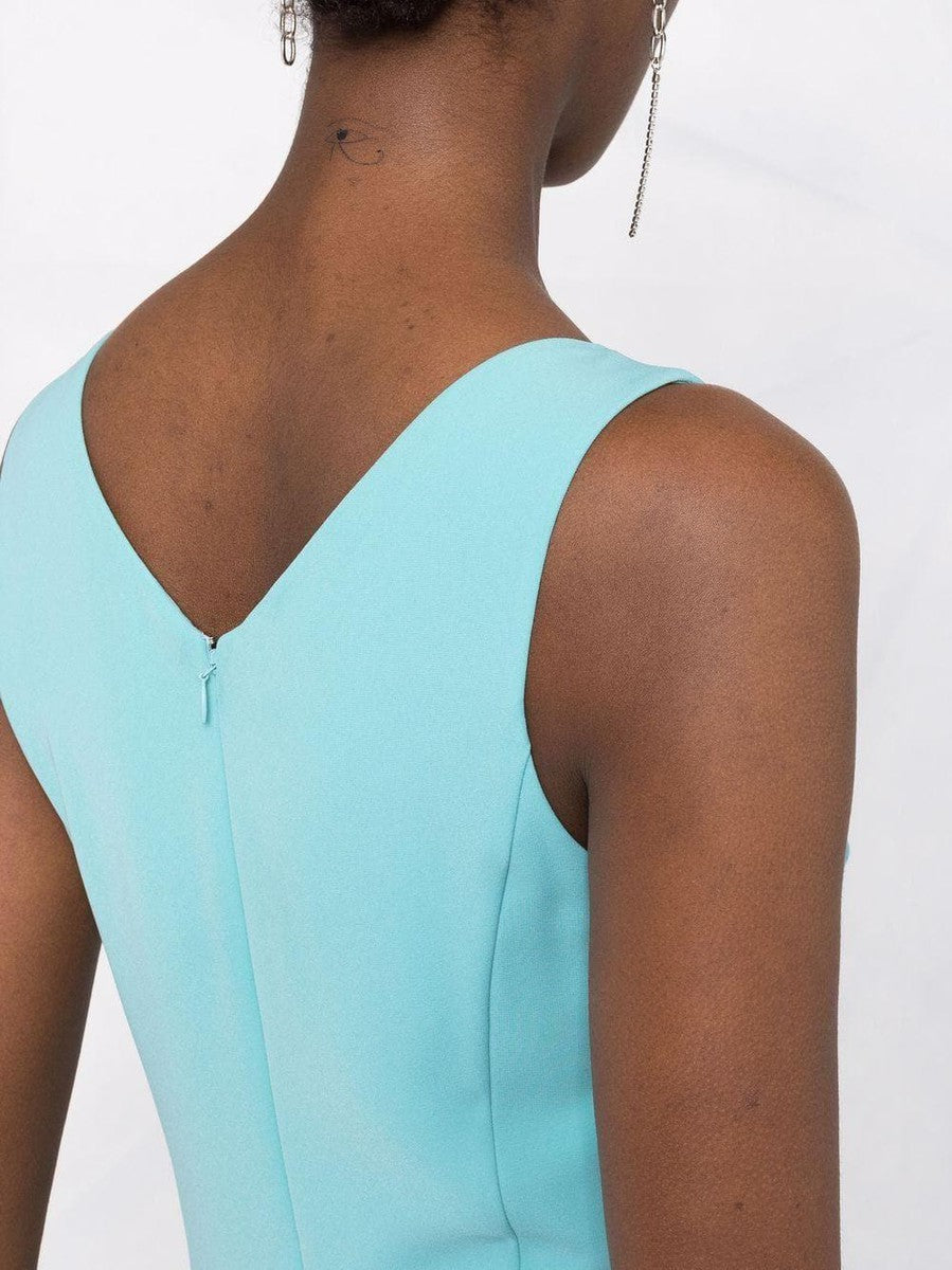 EMPORIO ARMANI - Tuta con profondo scollo a V in tecno cady - Vittorio Citro Boutique