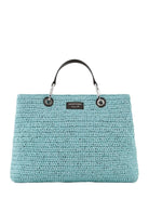 Shopper MyEA Bag media in paglia matelassé - Vittorio Citro Boutique