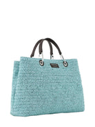 Shopper MyEA Bag media in paglia matelassé - Vittorio Citro Boutique