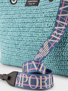 Shopper MyEA Bag media in paglia matelassé - Vittorio Citro Boutique