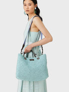 Shopper MyEA Bag media in paglia matelassé - Vittorio Citro Boutique