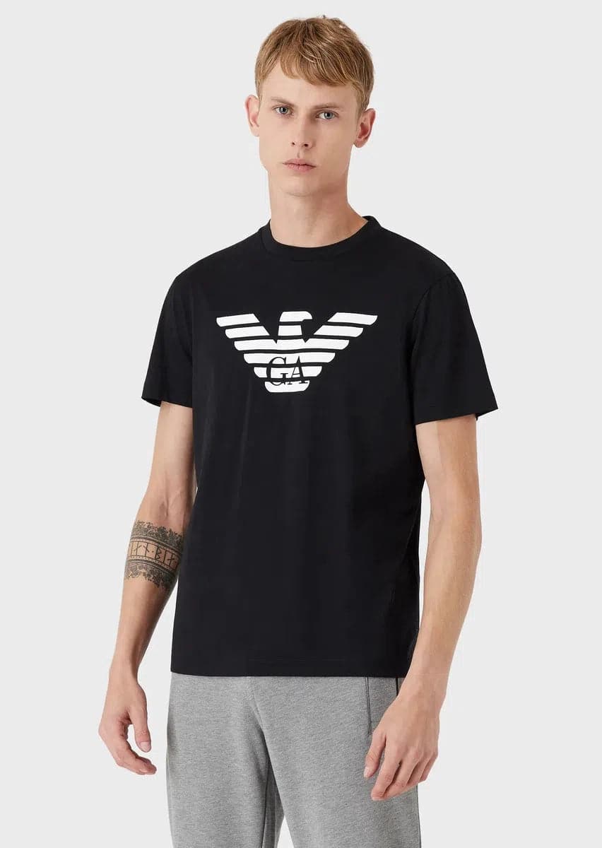 T-shirt in jersey Pima con stampa logo - Vittorio Citro Boutique