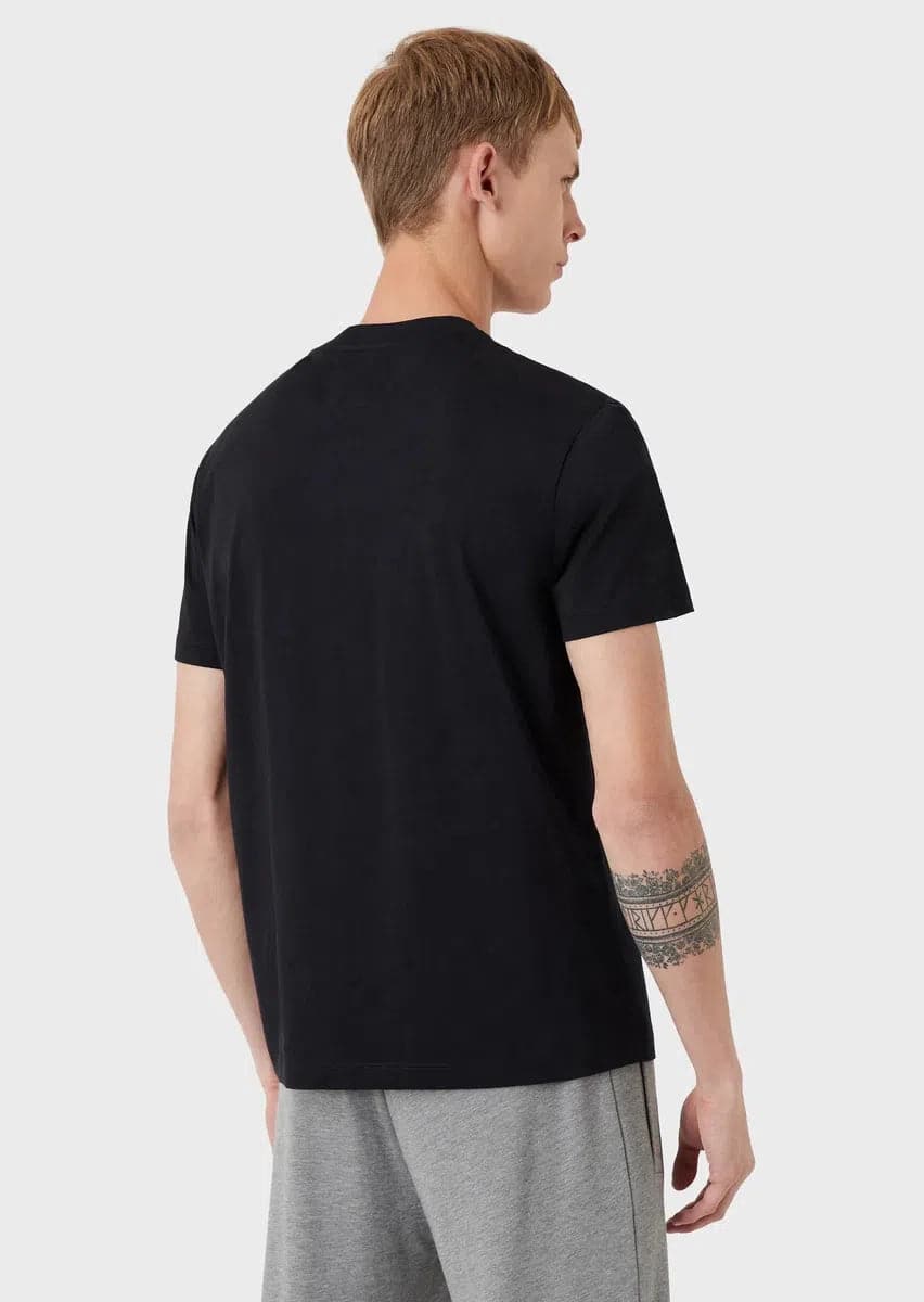 T-shirt in jersey Pima con stampa logo - Vittorio Citro Boutique