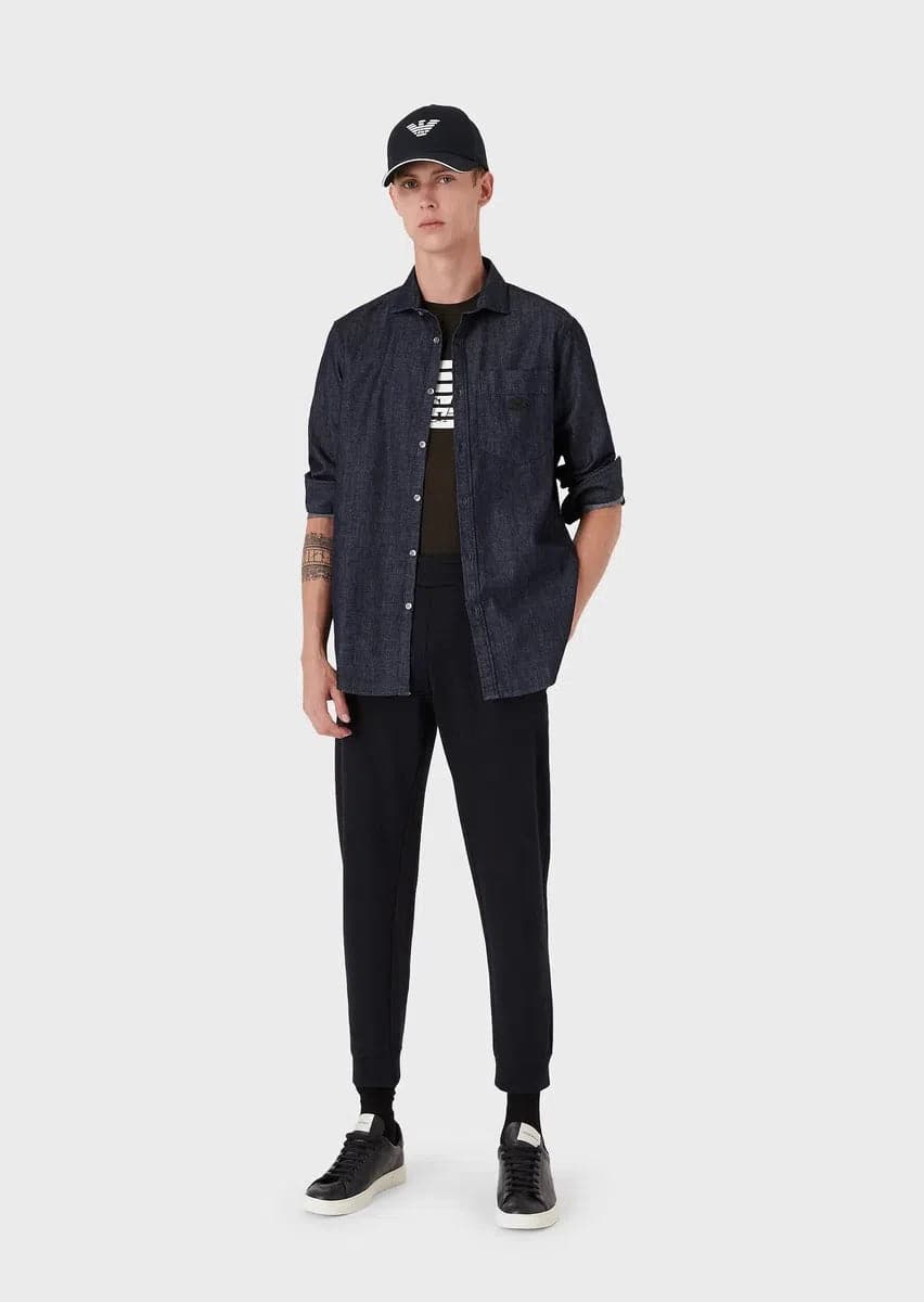 T-shirt in jersey Pima con stampa logo - Vittorio Citro Boutique