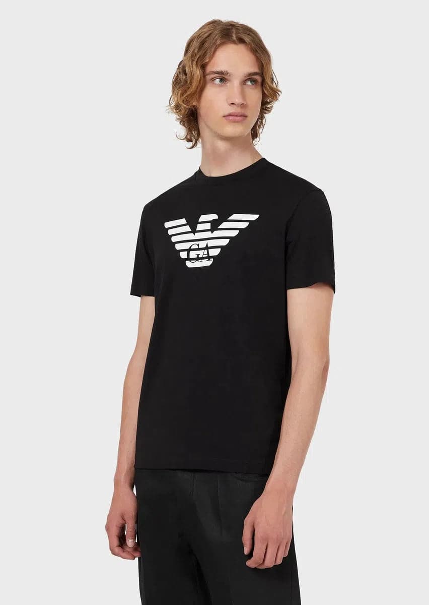 T-shirt in jersey Pima con stampa logo - Vittorio Citro Boutique