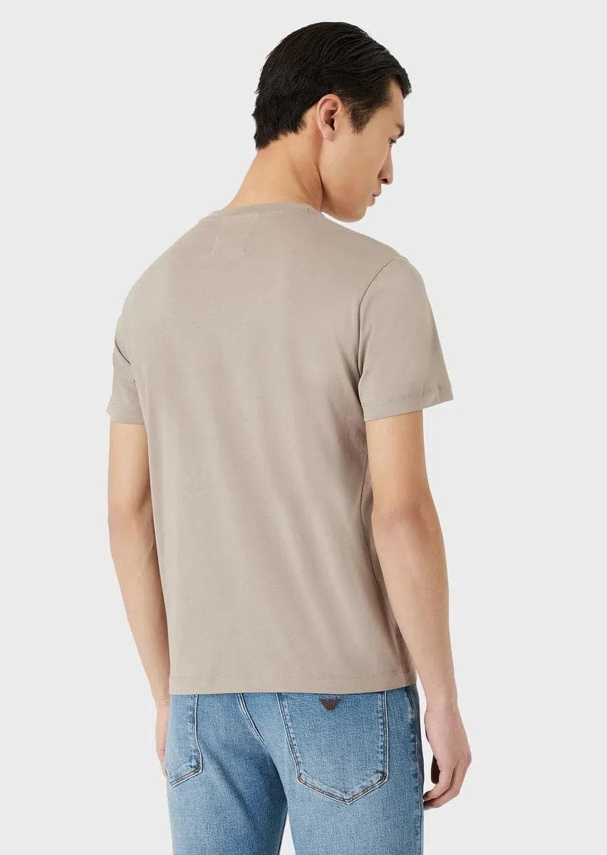 T-shirt in jersey Pima con stampa logo - Vittorio Citro Boutique