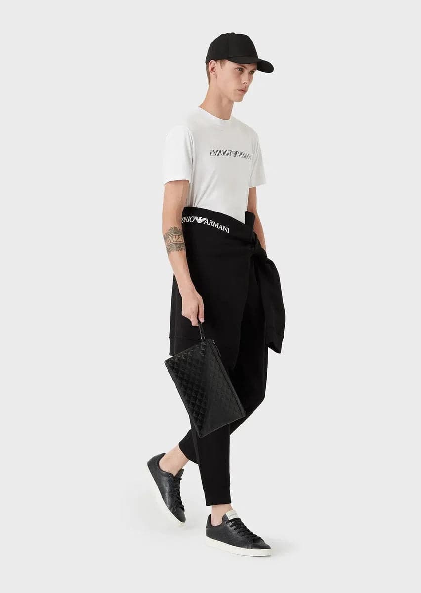 T-shirt in jersey Pima con stampa logo - Vittorio Citro Boutique