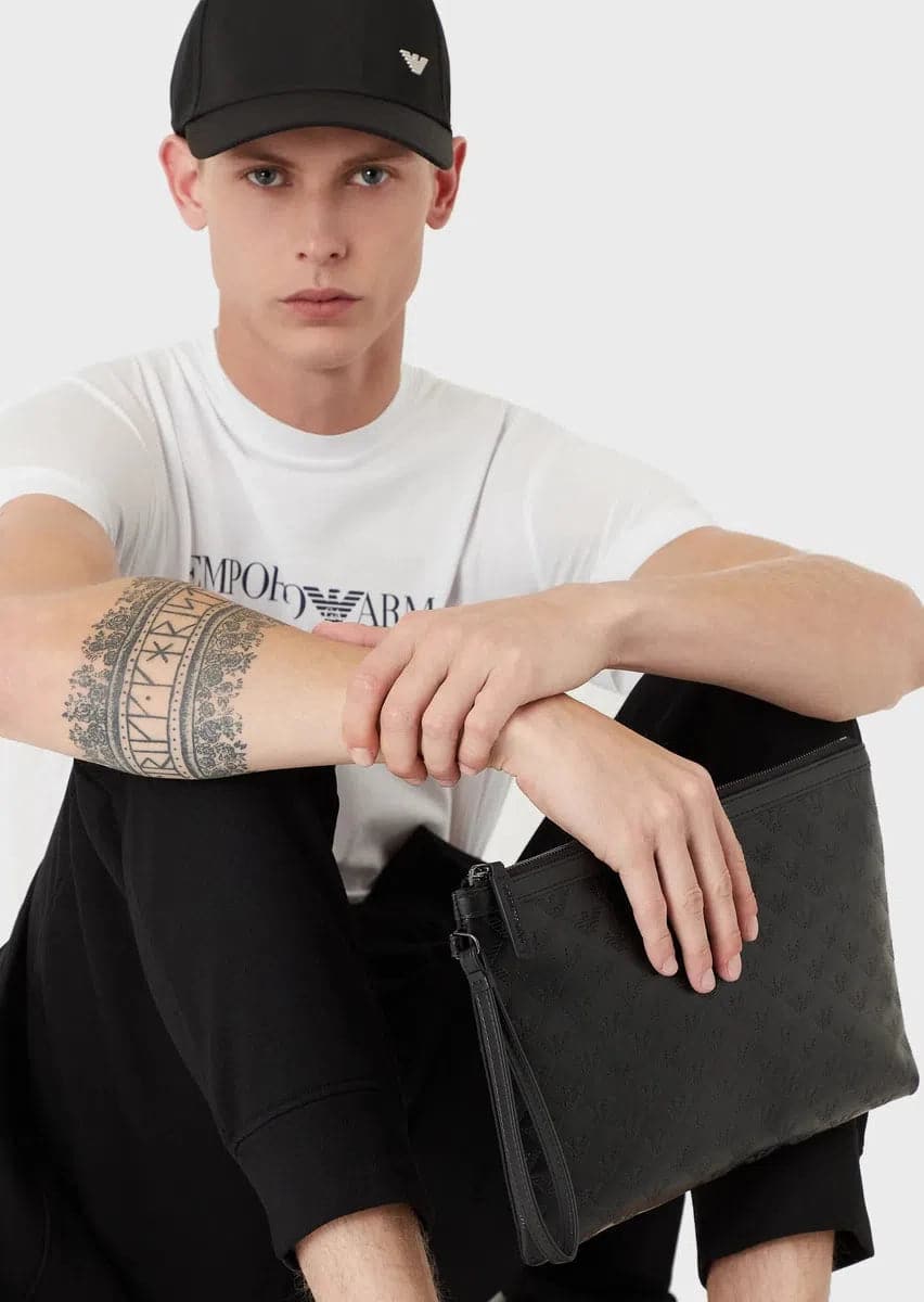 T-shirt in jersey Pima con stampa logo - Vittorio Citro Boutique