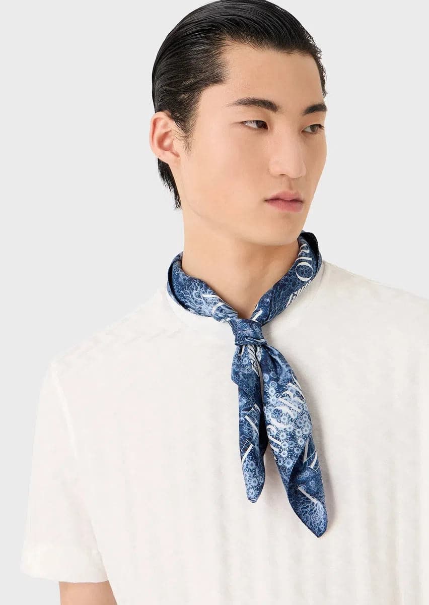 T-shirt in jersey motivo jacquard all over - Vittorio Citro Boutique