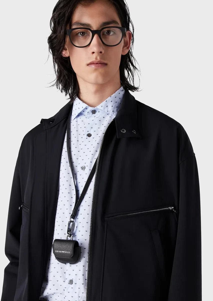 Blouson con zip in nylon tecnico bi-stretch water repellent - Vittorio Citro Boutique