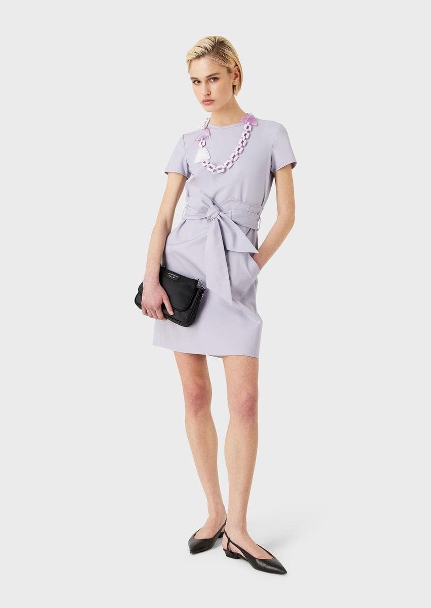 Abito effetto due pezzi in cotone stretch couture - Vittorio Citro Boutique